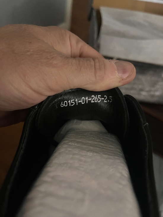 Men’s black square toe leather. 43. main image 7